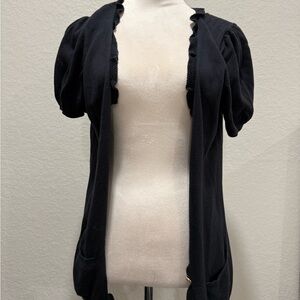 Juicy Couture Black Women's Short Sleeve Cardigan